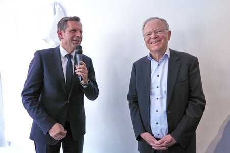 Enthüllung des Porträt-Gemäldes von Stephan Weil in Hannover