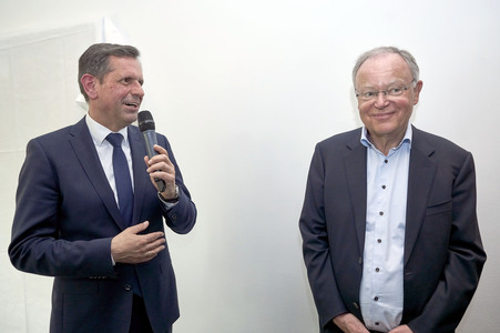 Enthüllung des Porträt-Gemäldes von Stephan Weil in Hannover
