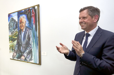 Enthüllung des Porträt-Gemäldes von Stephan Weil in Hannover