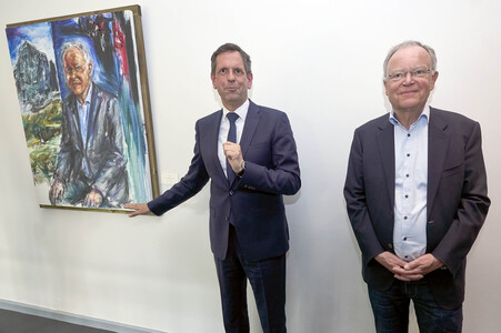 Enthüllung des Porträt-Gemäldes von Stephan Weil in Hannover