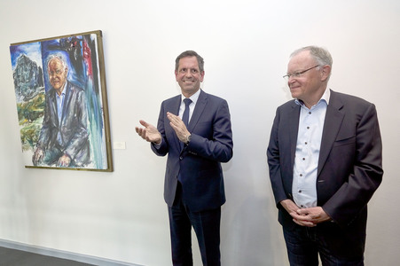 Enthüllung des Porträt-Gemäldes von Stephan Weil in Hannover