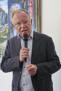 Enthüllung des Porträt-Gemäldes von Stephan Weil in Hannover