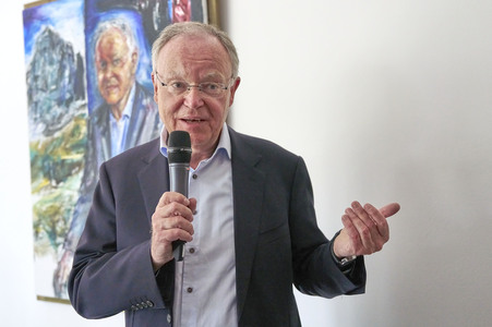 Enthüllung des Porträt-Gemäldes von Stephan Weil in Hannover