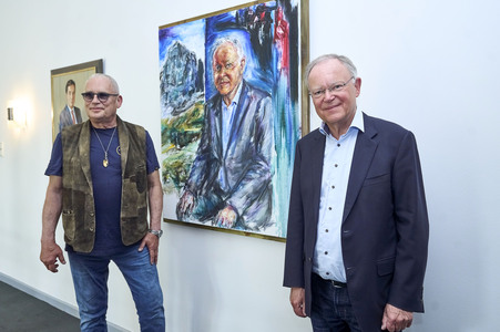 Enthüllung des Porträt-Gemäldes von Stephan Weil in Hannover