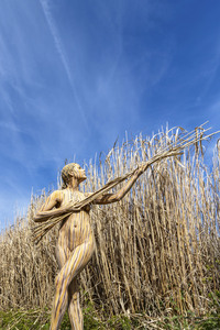 NATURE ART: Schilf / Reeds Bodypainting