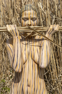 NATURE ART: Schilf / Reeds Bodypainting