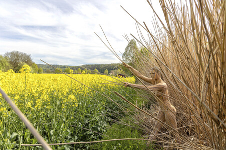 NATURE ART: Schilf / Reeds Bodypainting
