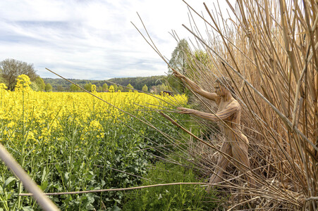 NATURE ART: Schilf / Reeds Bodypainting