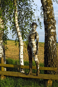 NATURE ART: Birke / Birch Bodypainting