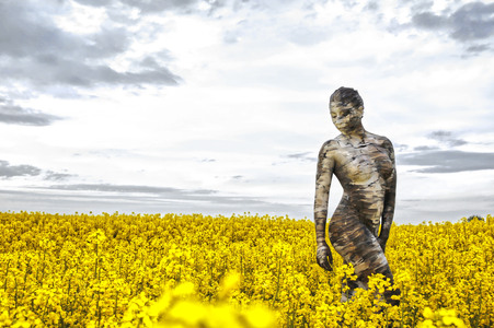 NATURE ART: Birke / Birch Bodypainting