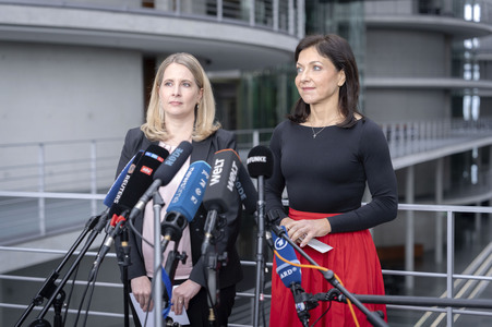 Pressestatement vom Verena Hubertz und Katherina Reiche in Berlin