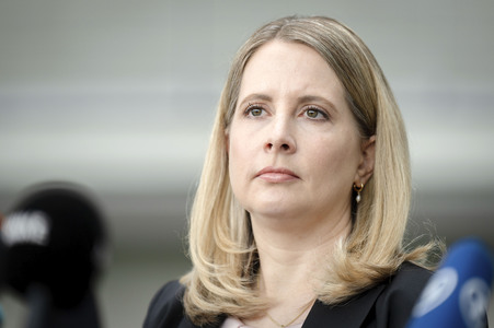 Pressestatement vom Verena Hubertz und Katherina Reiche in Berlin