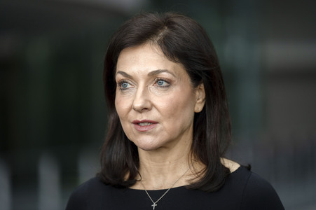 Pressestatement vom Verena Hubertz und Katherina Reiche in Berlin