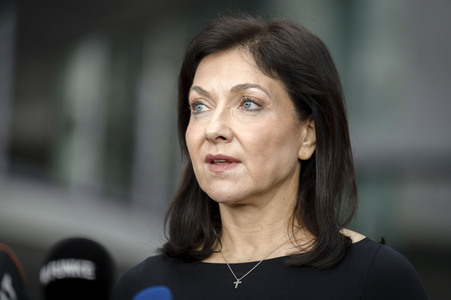Pressestatement vom Verena Hubertz und Katherina Reiche in Berlin
