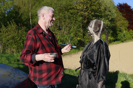 NATURE ART: Trockenbirke / Dried Birch Bodypainting