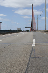 Gesperrte Friedrich-Ebert-Brücke/Nordbrücke in Bonn