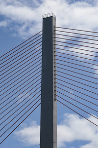 Gesperrte Friedrich-Ebert-Brücke/Nordbrücke in Bonn