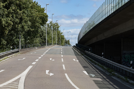 Gesperrte Friedrich-Ebert-Brücke/Nordbrücke in Bonn