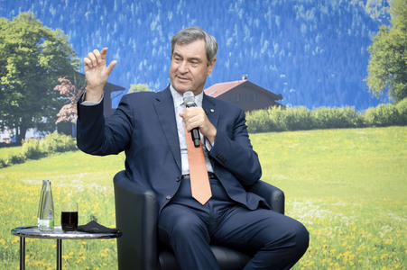 Markus Söder beim 'Talk 60' in Berlin