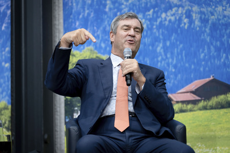 Markus Söder beim 'Talk 60' in Berlin