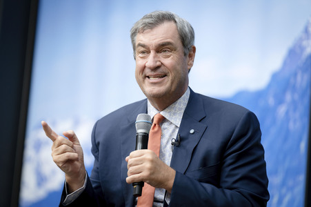 Markus Söder beim 'Talk 60' in Berlin