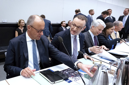Fraktionssitzung der CDU/CSU-Bundestagsfraktion in Berlin