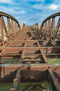 Dömitzer Eisenbahnbrücke in Langendorf