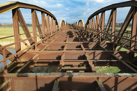 Dömitzer Eisenbahnbrücke in Langendorf