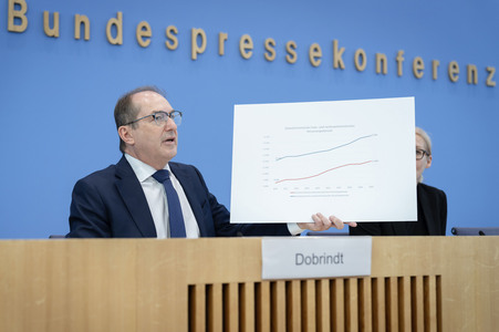 Bundespressekonferenz 'Vorstellung des Verfassungsschutzberichtes 2025' in Berlin