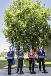 Pressekonferenz zu den Ergebnissen des Koalitionsausschusses in Berlin