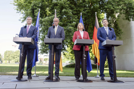 Pressekonferenz zu den Ergebnissen des Koalitionsausschusses in Berlin