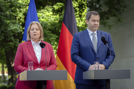Pressekonferenz zu den Ergebnissen des Koalitionsausschusses in Berlin