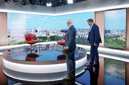 ARD-Sommerinterview mit Lars Klingbeil in Berlin