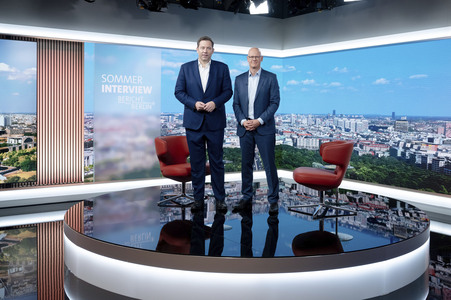 ARD-Sommerinterview mit Lars Klingbeil in Berlin