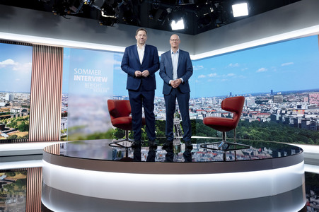 ARD-Sommerinterview mit Lars Klingbeil in Berlin