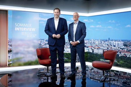 ARD-Sommerinterview mit Lars Klingbeil in Berlin