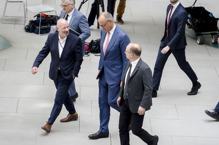 Bundespressekonferenz 'Aktuelle Themen der Innen- und Außenpolitik' in Berlin