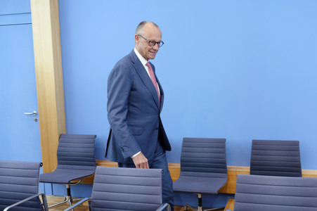 Bundespressekonferenz 'Aktuelle Themen der Innen- und Außenpolitik' in Berlin