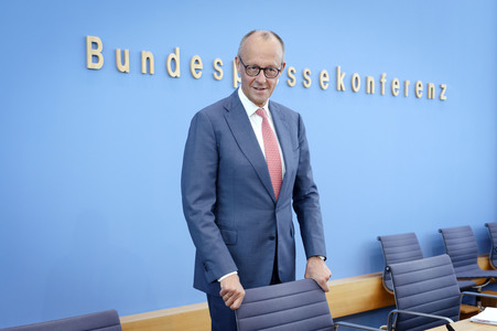 Bundespressekonferenz 'Aktuelle Themen der Innen- und Außenpolitik' in Berlin