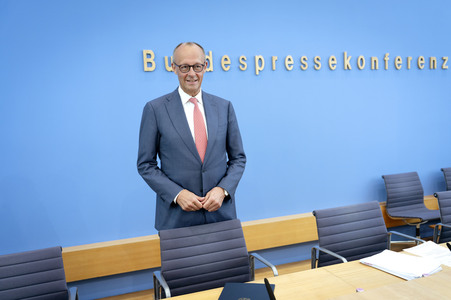 Bundespressekonferenz 'Aktuelle Themen der Innen- und Außenpolitik' in Berlin
