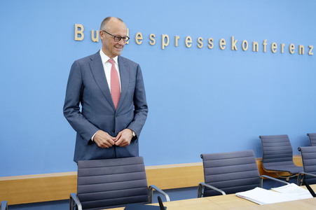 Bundespressekonferenz 'Aktuelle Themen der Innen- und Außenpolitik' in Berlin