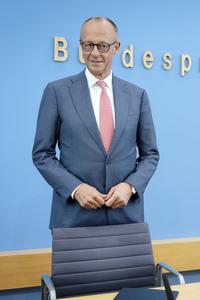 Bundespressekonferenz 'Aktuelle Themen der Innen- und Außenpolitik' in Berlin