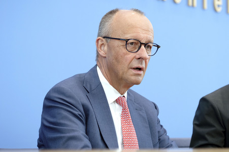 Bundespressekonferenz 'Aktuelle Themen der Innen- und Außenpolitik' in Berlin