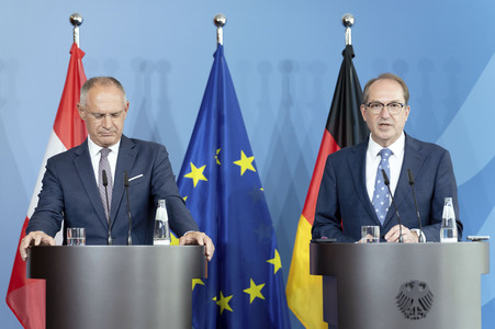 Pressestatement von Gerhard Karner und Alexander Dobrindt in Berlin