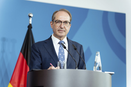 Pressestatement von Gerhard Karner und Alexander Dobrindt in Berlin