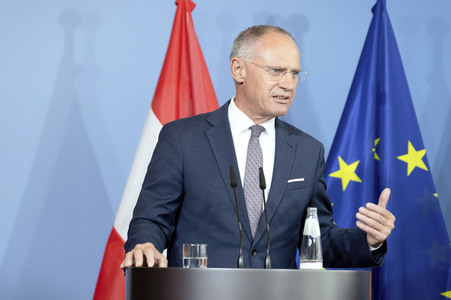 Pressestatement von Gerhard Karner und Alexander Dobrindt in Berlin