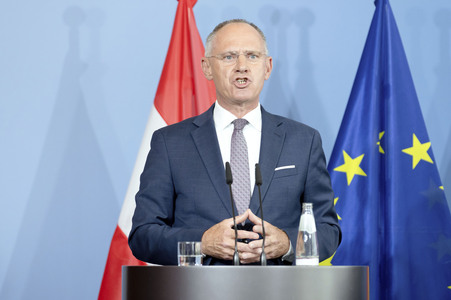 Pressestatement von Gerhard Karner und Alexander Dobrindt in Berlin
