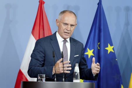 Pressestatement von Gerhard Karner und Alexander Dobrindt in Berlin