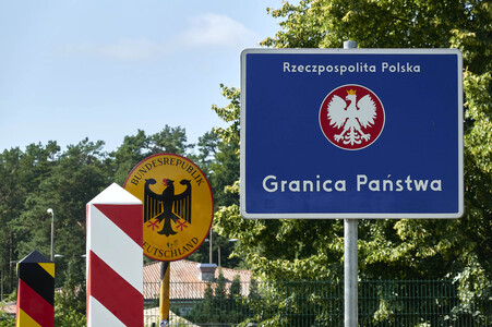 Deutsch-polnische Grenze auf Usedom