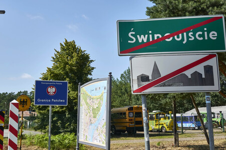 Deutsch-polnische Grenze auf Usedom